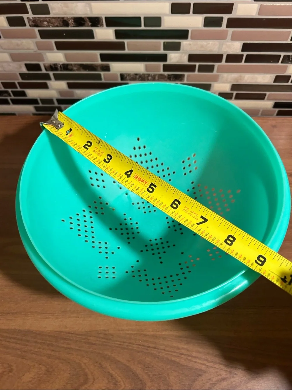 Vintage Jadeite Tupperware Colander Bowl